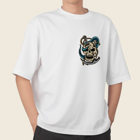 T shirt Oversized skull Tentacle