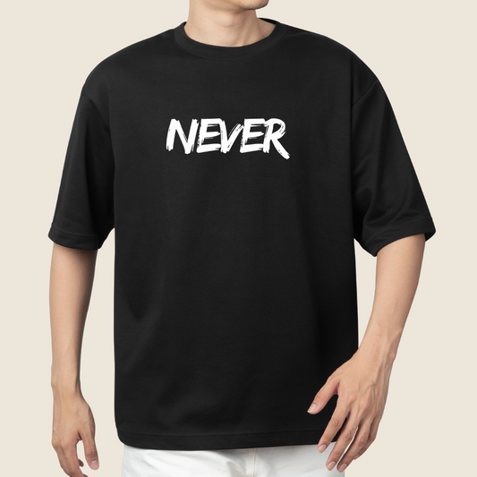 T shirt oversize-never-give-up