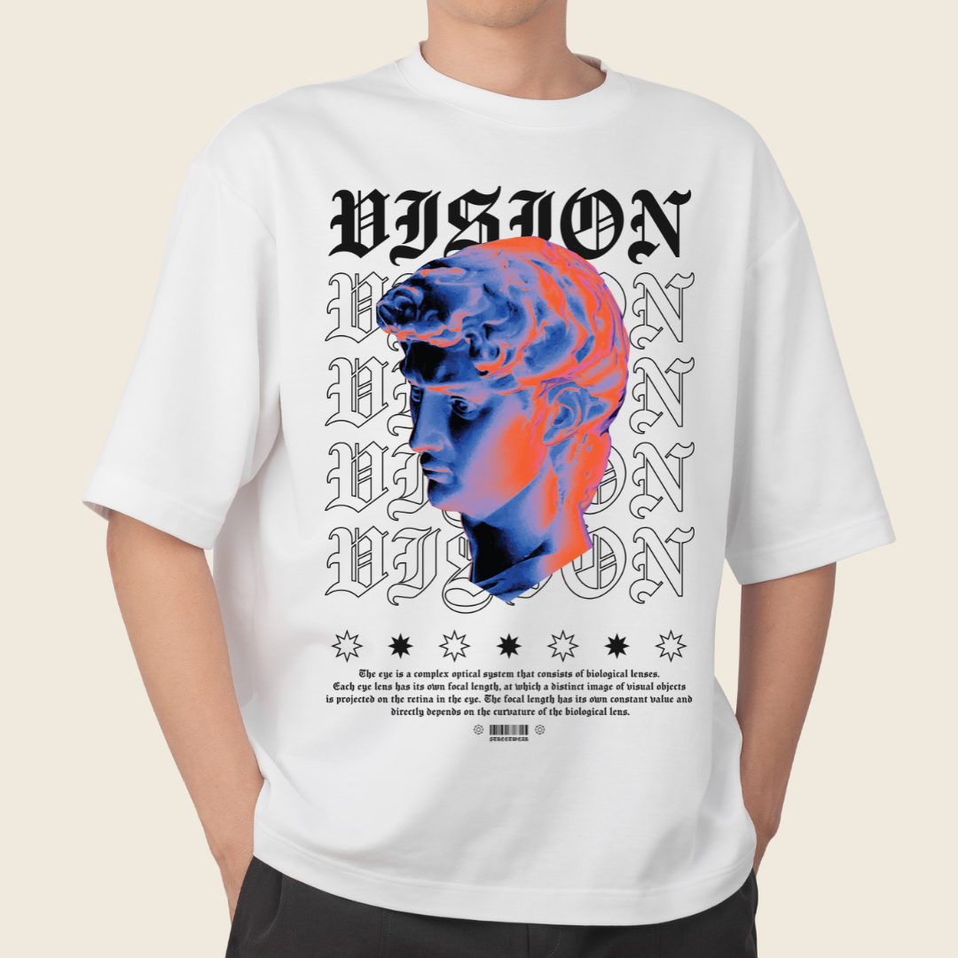 T shirt Oversized Thermal Imager Streetwear