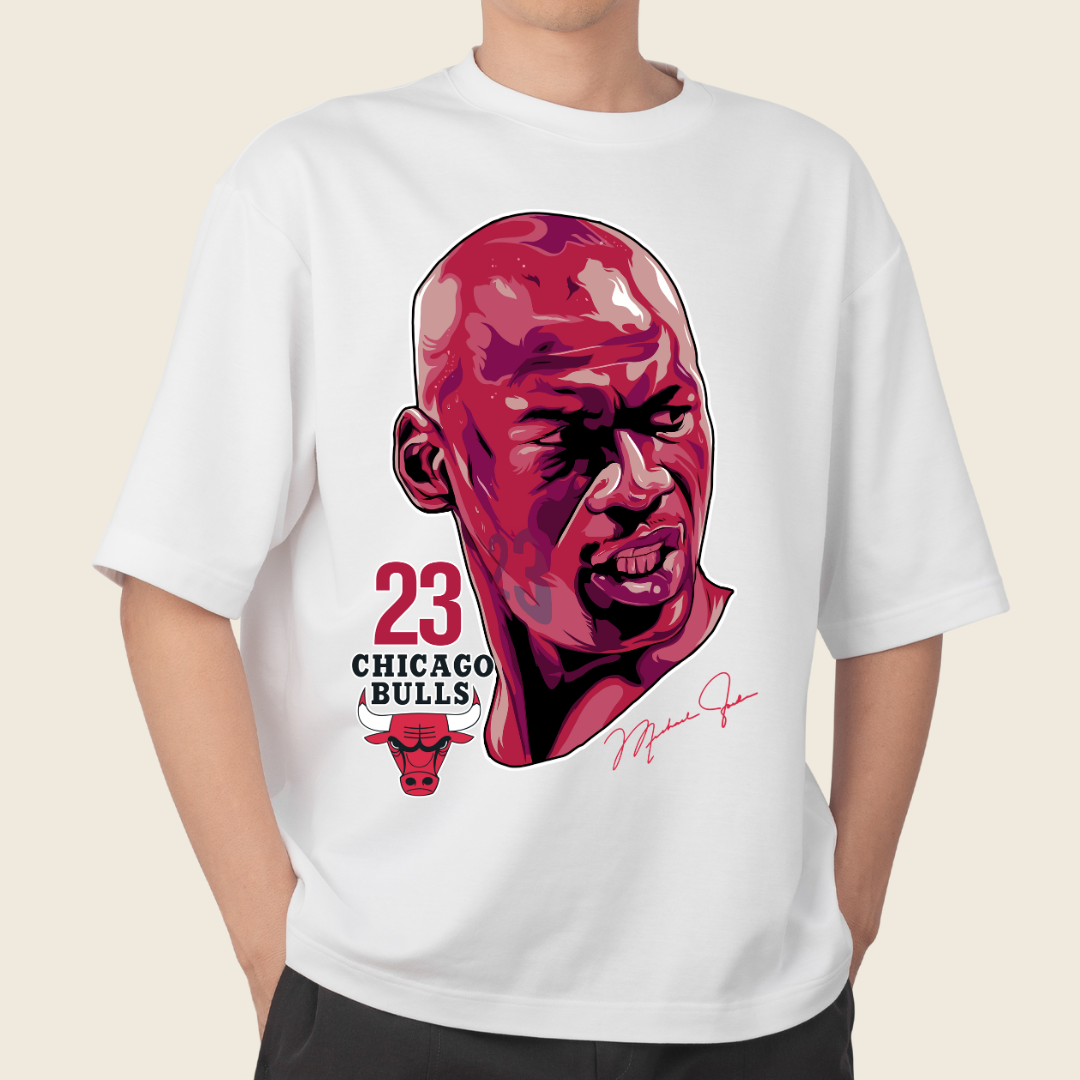 T-shirt Oversized Chicago Bulls 23