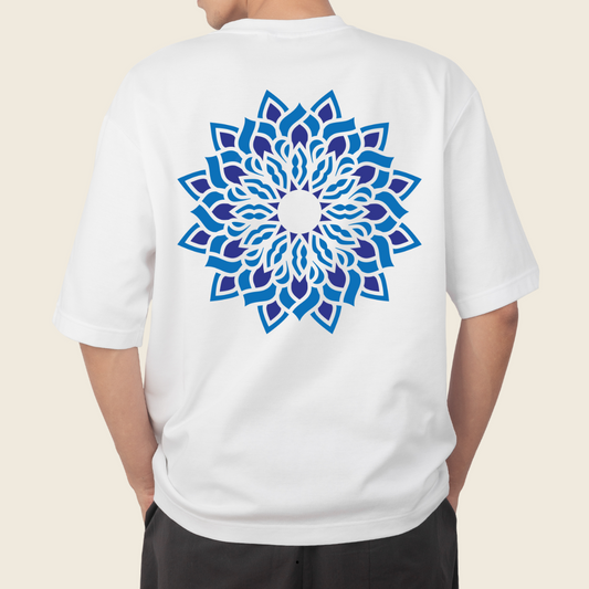 T shirt over Mandala Flower