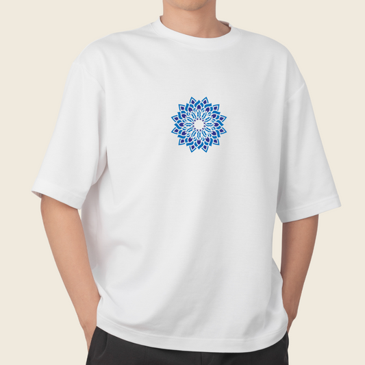 T shirt over Mandala Flower