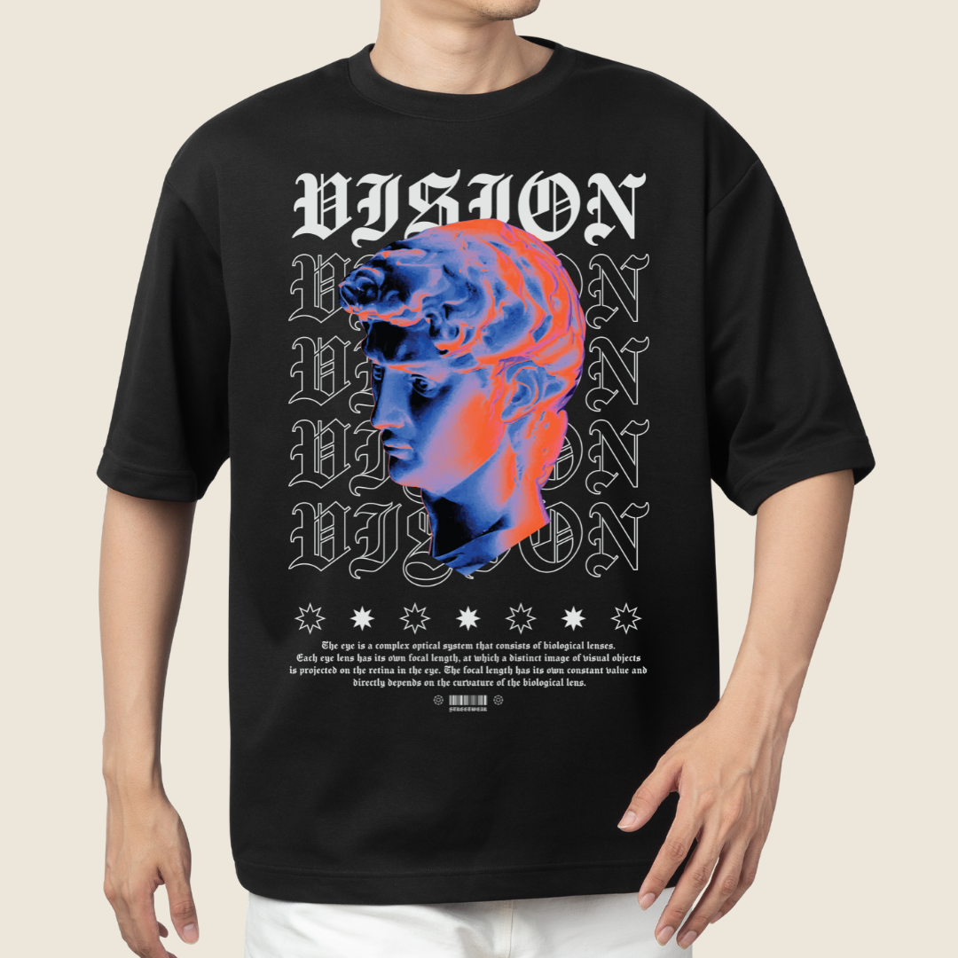 T shirt Oversized Thermal Imager Streetwear