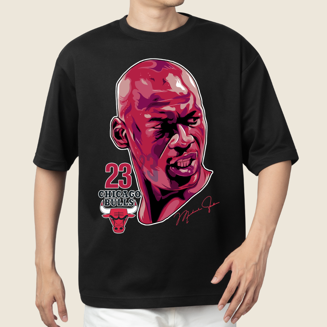T-shirt Oversized Chicago Bulls 23