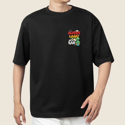 T-shirt Oversized Aliens Land