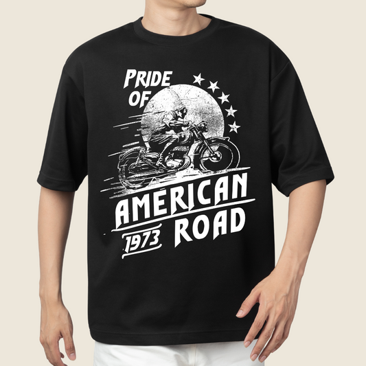 T shirt Oversized American Road 1973