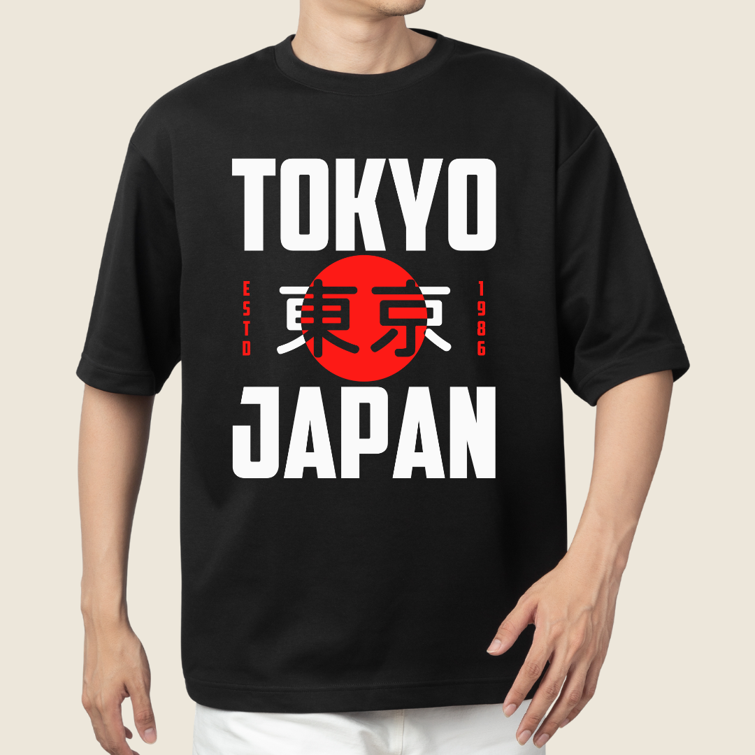 T shirt Oversized Tokyo Japan