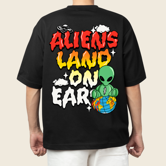 T-shirt Oversized Aliens Land